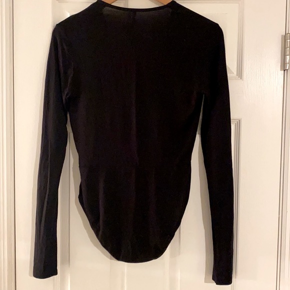 U|O Out From Under Long-sleeve Plunging V Bodysuit - Picture 5 of 9